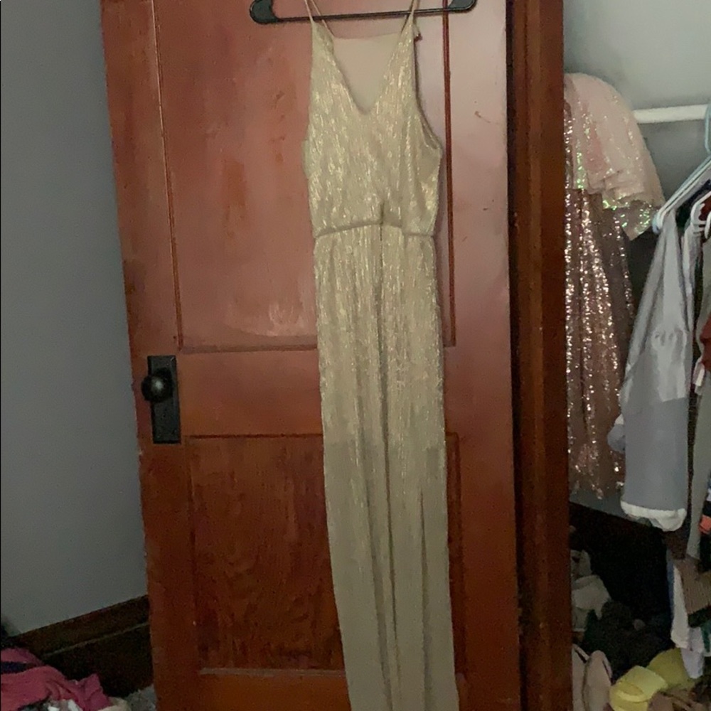 Gold Sparkle A’Gaci Dress